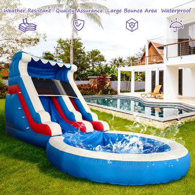 कारखाने प्रत्यक्ष बिक्री वयस्क और बच्चों के लिए पूल पानी स्लाइड के साथ inflatable पानी स्लाइड inflatable
