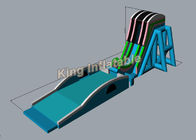 38m Long Green PVC Customized Sky Flying Giant Inflatable Water Slides For Event