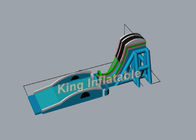 38m Long Green PVC Customized Sky Flying Giant Inflatable Water Slides For Event