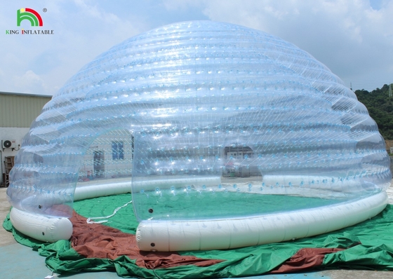 कस्टम वाटरप्रूफ पारदर्शी Lgloo पार्टी टेंट बिक्री के लिए inflatable गुंबद टेंट
