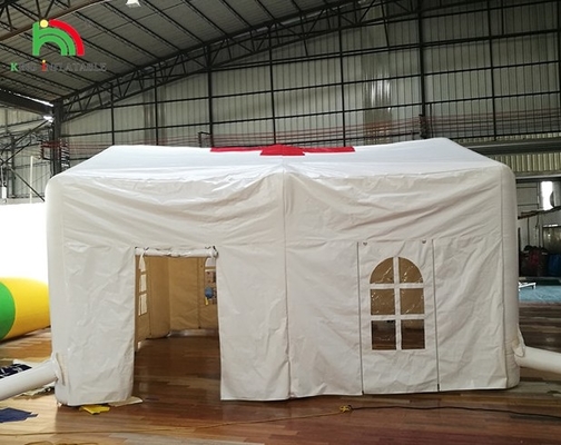 सफेद बड़ा आउटडोर ब्लो अप शादी की पार्टी एलईडी लाइट कैंपिंग inflatable आउटडोर घटनाओं तम्बू