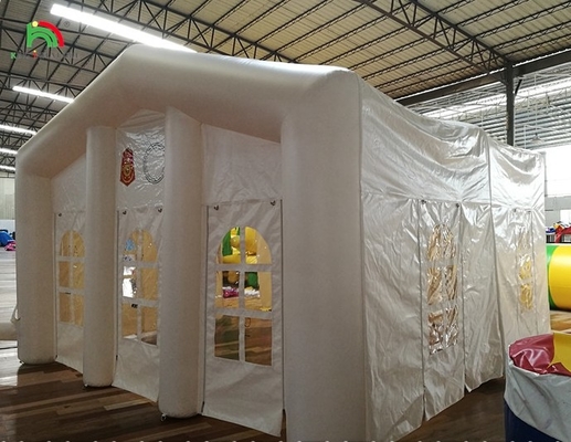 सफेद बड़ा आउटडोर ब्लो अप शादी की पार्टी एलईडी लाइट कैंपिंग inflatable आउटडोर घटनाओं तम्बू
