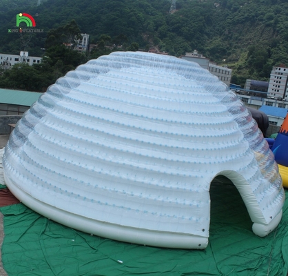 पार्टी शादी शिविर वाणिज्यिक उपयोग के लिए बड़े inflatable गुंबद तम्बू आउटडोर पोर्टेबल इग्लू