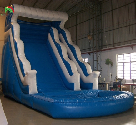 पूल के लिए मनोरंजन पार्क inflatable स्लाइड ब्लोअर के साथ inflatable बाउंसर पानी स्लाइड