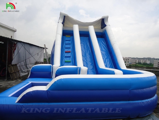 उच्च गुणवत्ता वाले घुमावदार डबल लेन ब्लास्ट अप किड्स inflatable पानी स्लाइड