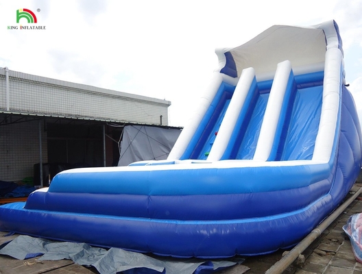 उच्च गुणवत्ता वाले घुमावदार डबल लेन ब्लास्ट अप किड्स inflatable पानी स्लाइड