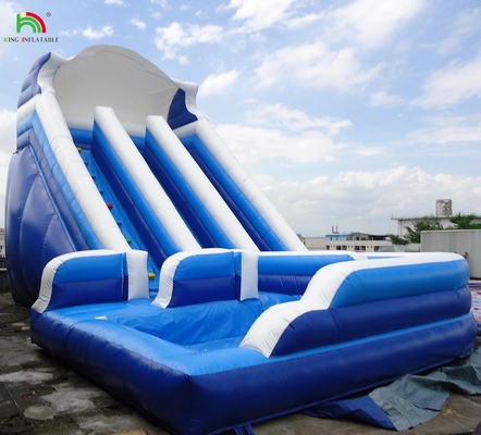उच्च गुणवत्ता वाले घुमावदार डबल लेन ब्लास्ट अप किड्स inflatable पानी स्लाइड