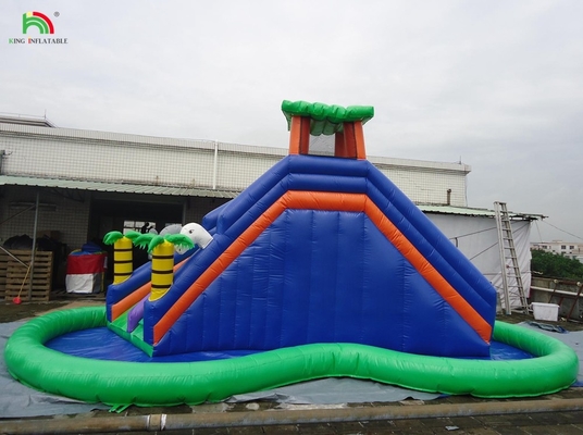 किड्स पार्क खेल उपकरण पानी स्लाइड inflatable उछल कूद महल