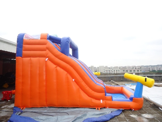 आउटडोर विशाल डबल ट्रैक inflatable बाउंसर वाटर स्लाइड वाटर पार्क