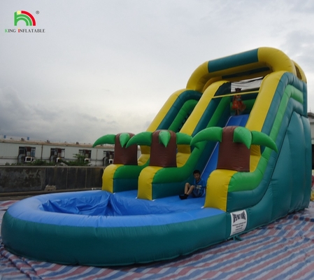 सस्ती कीमत कमर्शियल ग्रेड पीवीसी पूल के साथ inflatable पानी स्लाइड