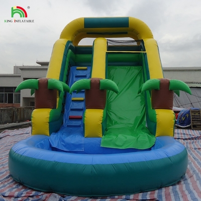 सस्ती कीमत कमर्शियल ग्रेड पीवीसी पूल के साथ inflatable पानी स्लाइड