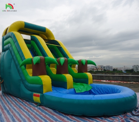 सस्ती कीमत कमर्शियल ग्रेड पीवीसी पूल के साथ inflatable पानी स्लाइड
