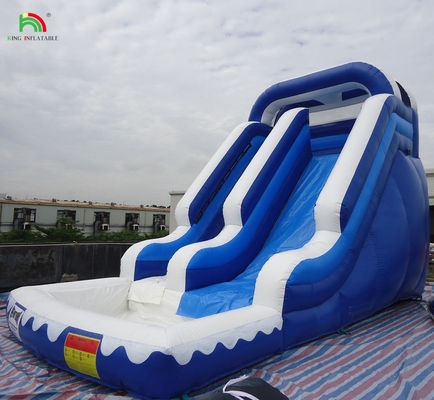 वाणिज्यिक विशाल जल स्लाइड inflatable बच्चे आउटडोर पूल के साथ inflatable पानी स्लाइड