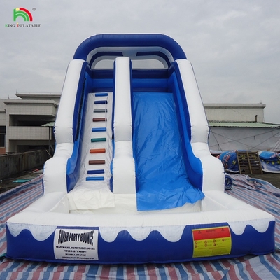 वाणिज्यिक विशाल जल स्लाइड inflatable बच्चे आउटडोर पूल के साथ inflatable पानी स्लाइड