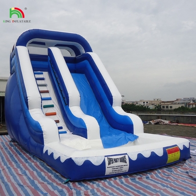 वाणिज्यिक विशाल जल स्लाइड inflatable बच्चे आउटडोर पूल के साथ inflatable पानी स्लाइड