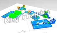 विशाल आउटडोर वाणिज्यिक Inflatable पानी के खेल का मैदान अनुकूलित आकार
