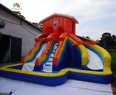 कारखाने की कीमत डबल स्लाइड inflatable पानी स्लाइड वाणिज्यिक पानी स्लाइड