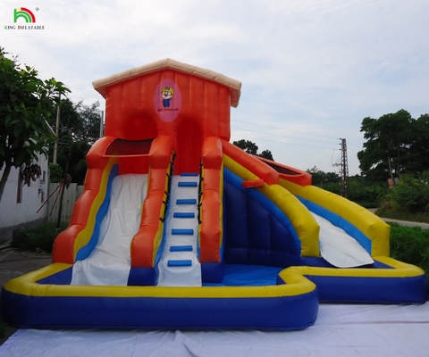 कारखाने की कीमत डबल स्लाइड inflatable पानी स्लाइड वाणिज्यिक पानी स्लाइड