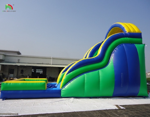 वाटर स्लाइड के साथ वाणिज्यिक inflatable उछाल घर बच्चों के कूद महल