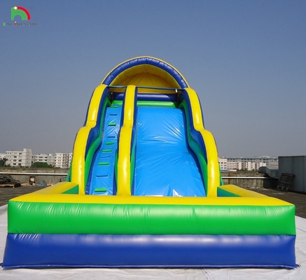 वाटर स्लाइड के साथ वाणिज्यिक inflatable उछाल घर बच्चों के कूद महल