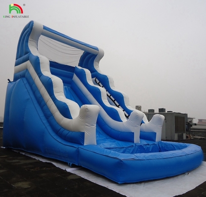 बिक्री के लिए सस्ते वाणिज्यिक डबल स्पैश डबल लेन inflatable पानी स्लाइड