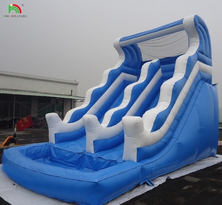 बिक्री के लिए सस्ते वाणिज्यिक डबल स्पैश डबल लेन inflatable पानी स्लाइड