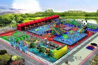 मनोरंजन के लिए आउटडोर विशालकाय निविड़ अंधकार पीवीसी Inflatable पानी पार्क