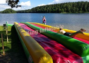 बच्चों के लिए रंगीन आंख को पकड़ने वाली Inflatable पानी स्लाइड 15 * 3m / Inflatable खेल का मैदान