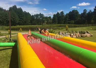 बच्चों के लिए रंगीन आंख को पकड़ने वाली Inflatable पानी स्लाइड 15 * 3m / Inflatable खेल का मैदान