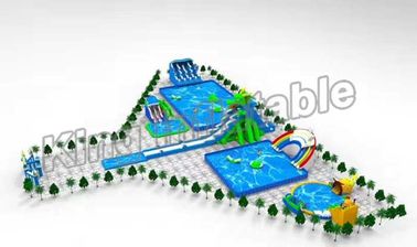अनुकूलित आउटडोर Inflatable पानी पार्क / Inflatable पूल स्लाइड