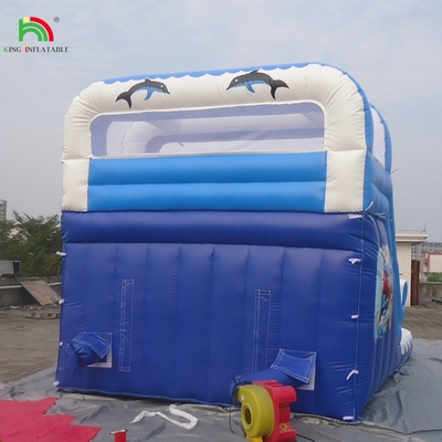वाणिज्यिक वाटर स्लाइड inflatable बच्चे आउटडोर डबल लेन inflatable पानी स्लाइड पूल के साथ