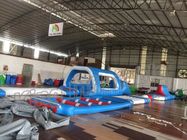 स्वनिर्धारित प्रकार विशालकाय Inflatable पानी का खेल का मैदान, फ्लोटिंग वॉटर पार्क