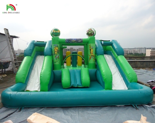 वाणिज्यिक वाटर स्लाइड inflatable बच्चे आउटडोर डबल लेन वाटर स्लाइड उछाल घर पूल के साथ inflatable पानी स्लाइड