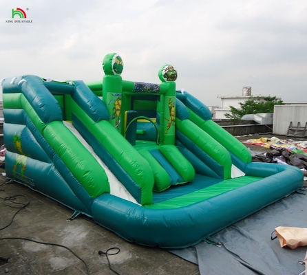 वाणिज्यिक वाटर स्लाइड inflatable बच्चे आउटडोर डबल लेन वाटर स्लाइड उछाल घर पूल के साथ inflatable पानी स्लाइड