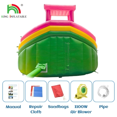 बालकों और वयस्कों के लिए पूल के साथ वाणिज्यिक inflatable पानी स्लाइड डबल लेन पानी स्लाइड inflatable