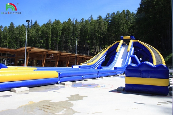 उच्च गुणवत्ता वाले विशाल वयस्क 3 लेन ट्रिप्पो वाटर स्लाइड inflatable वाणिज्यिक