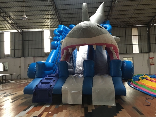 बाहरी जल स्लाइड्स पिछवाड़े शार्क बच्चों और वयस्कों के लिए inflatable पानी स्लाइड