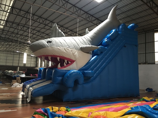 बाहरी जल स्लाइड्स पिछवाड़े शार्क बच्चों और वयस्कों के लिए inflatable पानी स्लाइड