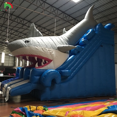 बाहरी जल स्लाइड्स पिछवाड़े शार्क बच्चों और वयस्कों के लिए inflatable पानी स्लाइड
