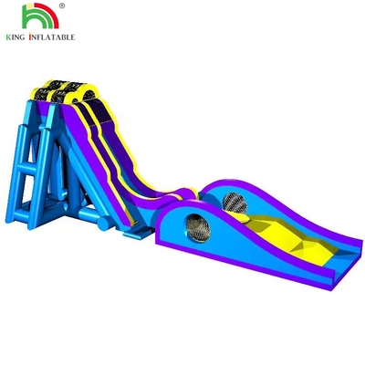 वाणिज्यिक पार्टी किराया दिलचस्प पागल नीले बच्चों और वयस्कों के लिए inflatable पानी स्लाइड