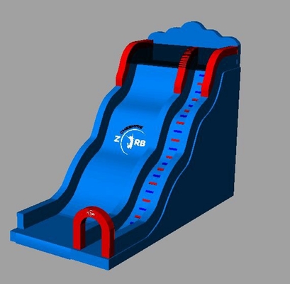 कस्टम मल्टीपल स्टाइल लगातार ब्लोअर सिस्टम के साथ inflatable पानी स्लाइड