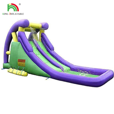 कस्टम मल्टीपल स्टाइल लगातार ब्लोअर सिस्टम के साथ inflatable पानी स्लाइड