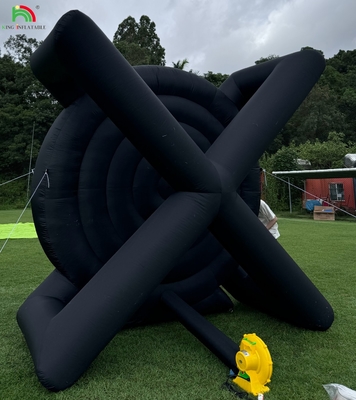 आउटडोर inflatable फुटबॉल डार्ट्स बोर्ड के साथ 8pcs फुटबॉल बॉल 370W ब्लोअर समर्थन फ्रेम के लिए किक डार्टबोर्ड खेल खेल