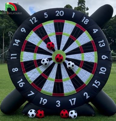 आउटडोर inflatable फुटबॉल डार्ट्स बोर्ड के साथ 8pcs फुटबॉल बॉल 370W ब्लोअर समर्थन फ्रेम के लिए किक डार्टबोर्ड खेल खेल