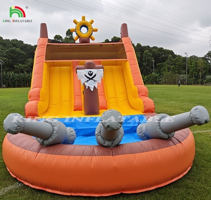 बच्चों के लिए पूल के साथ वाणिज्यिक डबल लेन inflatable पानी स्लाइड Inflatable पानी स्लाइड