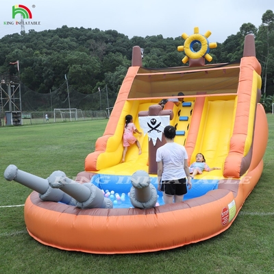 बच्चों के लिए पूल के साथ वाणिज्यिक डबल लेन inflatable पानी स्लाइड Inflatable पानी स्लाइड