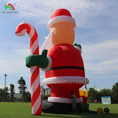 20ft 26ft 33ft क्रिसमस आउटडोर सजावट विशाल inflatable सांता क्लॉस विज्ञापन के लिए