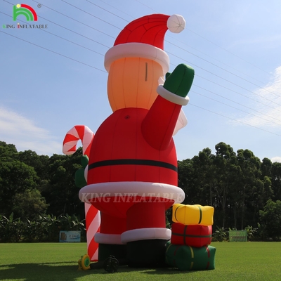20ft 26ft 33ft क्रिसमस आउटडोर सजावट विशाल inflatable सांता क्लॉस विज्ञापन के लिए