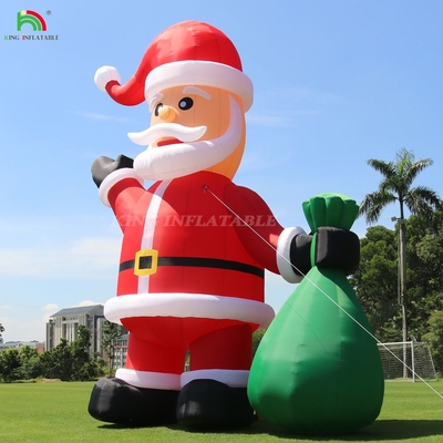 20ft 26ft 33ft 40ft क्रिसमस आउटडोर लॉन यार्ड के लिए inflatable सांता xmas पार्टी सजावट