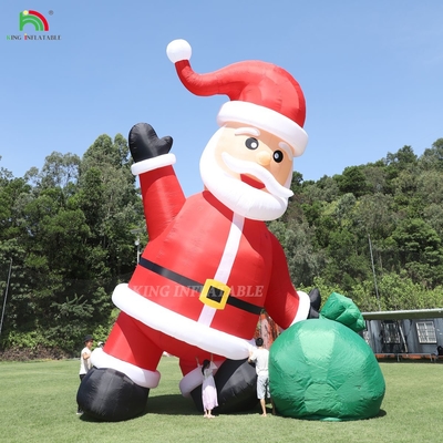 20ft 26ft 33ft 40ft क्रिसमस आउटडोर लॉन यार्ड के लिए inflatable सांता xmas पार्टी सजावट